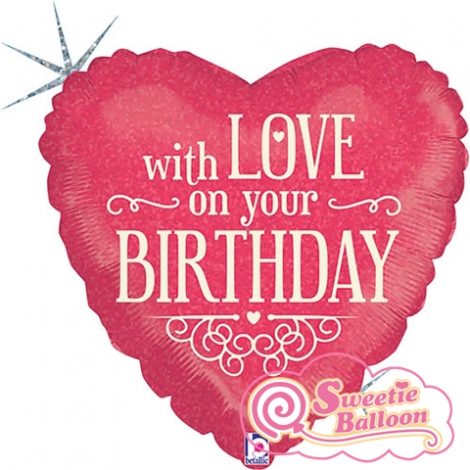 030625361491 With Love on Your Birthday Holographic 18